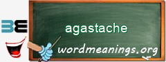 WordMeaning blackboard for agastache